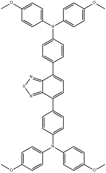 4,4'-(苯并[C][1,2,5]噻二唑-4,7-二基)双(N,N-双(4-甲氧基苯基)苯胺),2084812-75-7,结构式