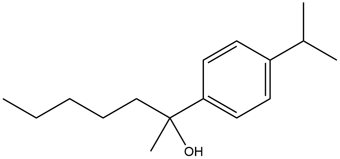 α-Methyl-4-(1-methylethyl)-α-pentylbenzenemethanol Structure