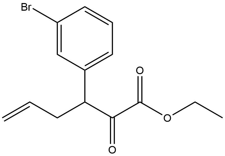 Ethyl 3-bromo-α-oxo-β-2-propen-1-ylbenzenepropanoate Structure