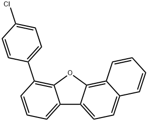 Benzo[b]naphtho[2,1-d]furan, 10-(4-chlorophenyl)- Structure