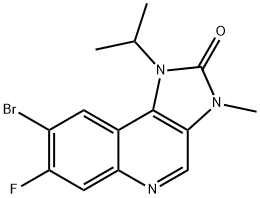 2H-Imidazo[4,5-c]quinolin-2-one, 8-bromo-7-fluoro-1,3-dihydro-3-methyl-1-(1-methylethyl)-|