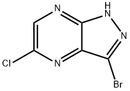 3-溴-5-氯-1H-吡唑并[3,4-B]吡嗪, 2089300-23-0, 结构式