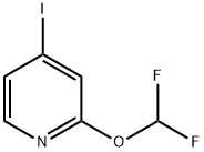 2-(Difluoromethoxy)-4-iodopyridine 结构式