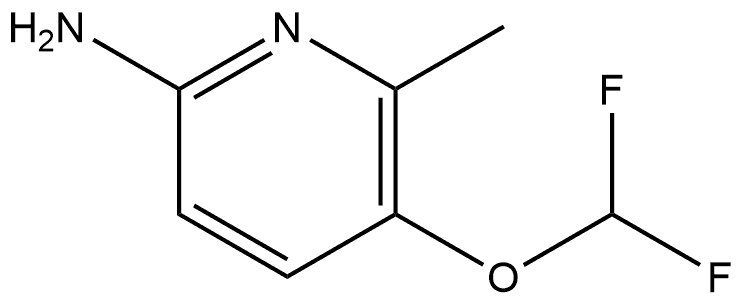 5-(二氟甲氧基)-6-甲基吡啶-2-胺, 2089378-17-4, 结构式