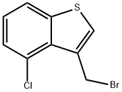 3-(bromomethyl)-4-chloro-1-benzothiophene,20896-07-5,结构式