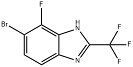 5-Bromo-4-fluoro -2-(trifluoromethyl)-1H-benzimidazole 结构式