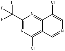Pyrido[4,3-d]pyrimidine, 4,8-dichloro-2-(trifluoromethyl)- Structure