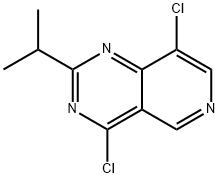 Pyrido[4,3-d]pyrimidine, 4,8-dichloro-2-(1-methylethyl)- Structure