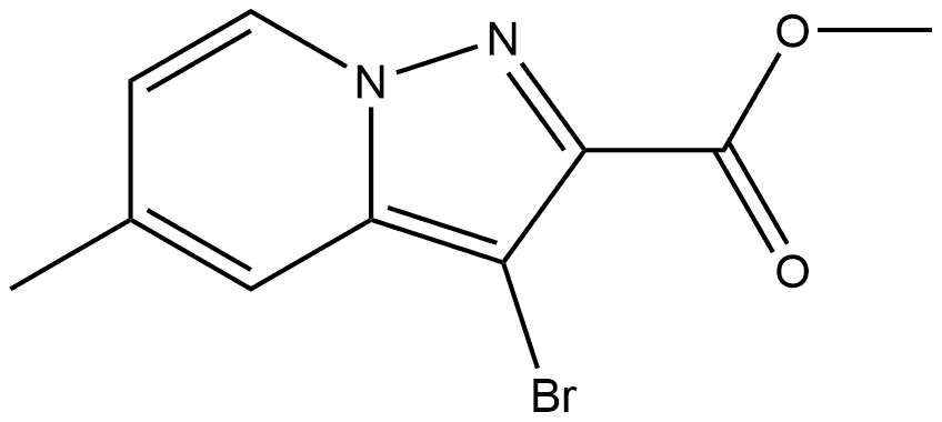 Methyl 3-bromo-5-methylpyrazolo[1,5-a]pyridine-2-carboxylate Structure