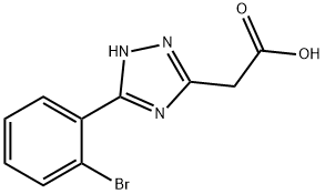 1H-1,2,4-Triazole-3-acetic acid, 5-(2-bromophenyl)- Structure