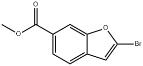 2-溴苯并呋喃-6-羧酸甲酯 结构式