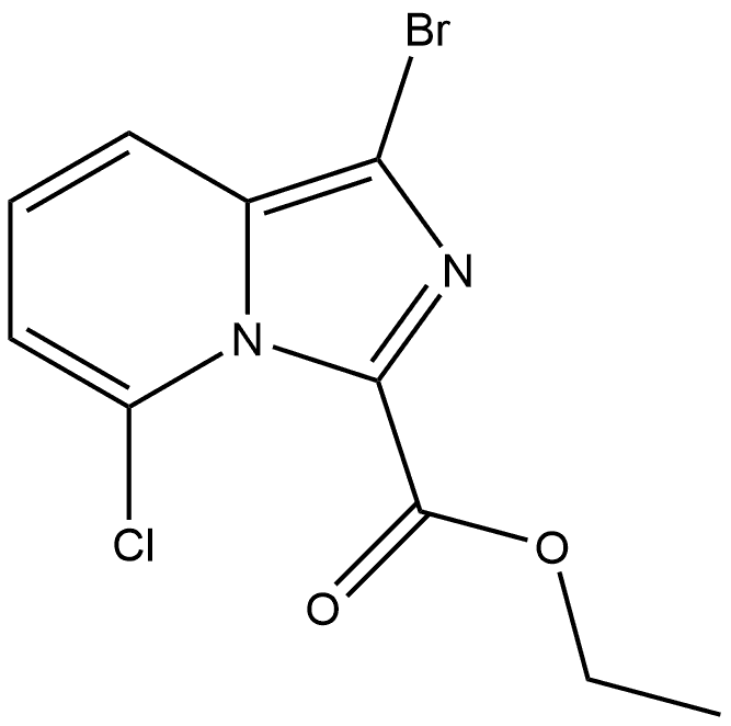 ethyl 1-bromo-5-chloroimidazo[1,5-a]pyridine-3-carboxylate Structure
