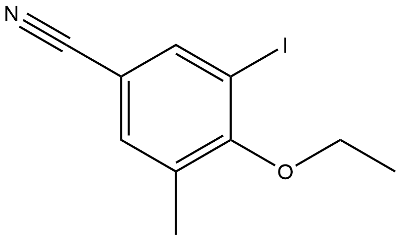 4-Ethoxy-3-iodo-5-methylbenzonitrile Structure