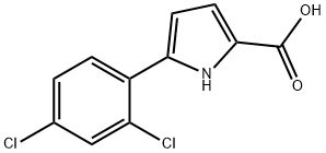 1H-Pyrrole-2-carboxylic acid, 5-(2,4-dichlorophenyl)- 结构式