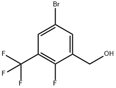 5-Bromo-2-fluoro-3-(trifluoromethyl)benzyl alcohol Struktur