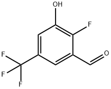 2-Fluoro-3-hydroxy-5-(trifluoromethyl)benzaldehyde 结构式