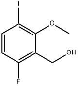 2-甲氧基-3-碘-6-氟苄醇 结构式