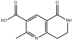 1,6-Naphthyridine-3-carboxylic acid, 5,6,7,8-tetrahydro-2-methyl-5-oxo- Structure
