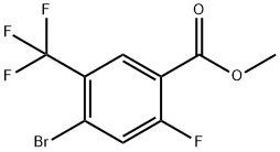 Methyl 4-bromo-2-fluoro-5-(trifluoromethyl)benzoate Struktur