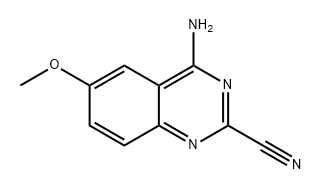 4-amino-6-methoxyquinazoline-2-carbonitrile 结构式