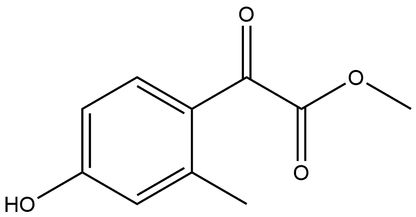 Methyl 4-hydroxy-2-methyl-α-oxobenzeneacetate 结构式
