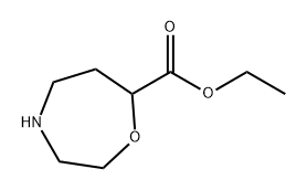 1,4-氧氮杂环己烷-7-羧酸乙酯, 2090935-50-3, 结构式