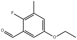 5-Ethoxy-2-fluoro-3-methylbenzaldehyde Struktur