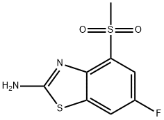 6-fluoro-4-methanesulfonyl-1,3-benzothiazol-2-amine Structure