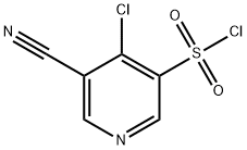 4-氯-5-氰基吡啶-3-磺酰氯,2091139-01-2,结构式