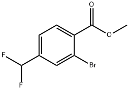 methyl 2-bromo-4-(difluoromethyl)benzoate 结构式