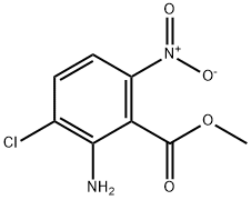 2-氨基-3-氯-6-硝基苯甲酸甲酯 结构式