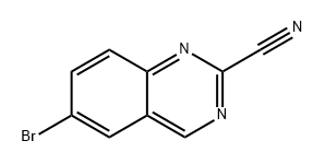 6-bromoquinazoline-2-carbonitrile Structure