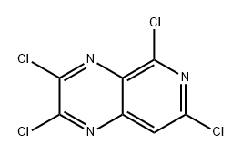 Pyrido[3,4-b]pyrazine, 2,3,5,7-tetrachloro- Structure