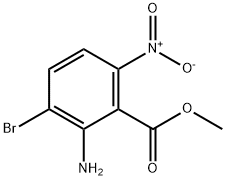 2-氨基-3-溴-6-硝基苯甲酸甲酯, 2091422-33-0, 结构式
