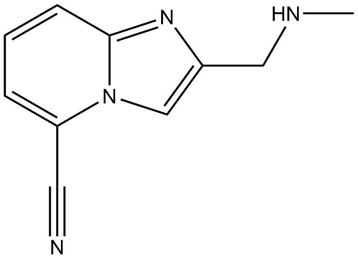 2-((methylamino)methyl)imidazo[1,2-a]pyridine-5-carbonitrile Structure