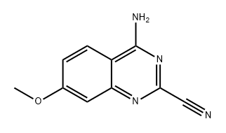 4-amino-7-methoxyquinazoline-2-carbonitrile 结构式