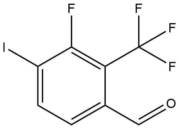 3-Fluoro-4-iodo-2-(trifluoromethyl)benzaldehyde Structure