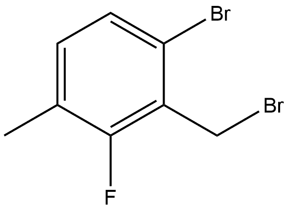 1-bromo-2-(bromomethyl)-3-fluoro-4-methylbenzene Struktur