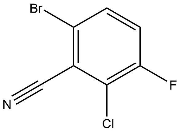 6-Bromo-2-chloro-3-fluorobenzonitrile Structure