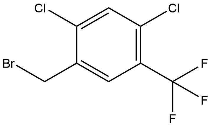 1-(Bromomethyl)-2,4-dichloro-5-(trifluoromethyl)benzene 结构式
