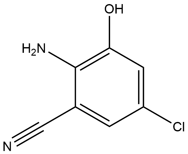 2-氨基-5-氯-3-羟基苯甲腈,2091900-38-6,结构式