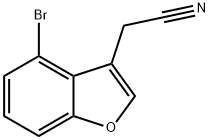 2-(4-bromo-1-benzofuran-3-yl)acetonitrile 结构式