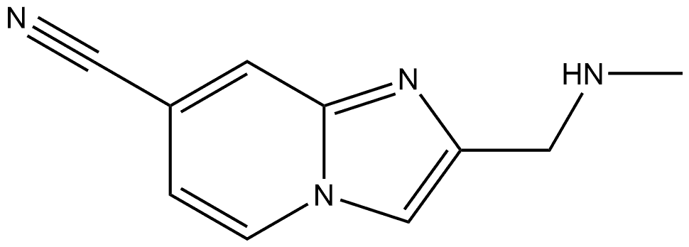 2-((methylamino)methyl)imidazo[1,2-a]pyridine-7-carbonitrile Struktur