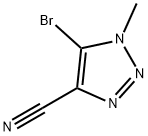1H-1,2,3-Triazole-4-carbonitrile, 5-bromo-1-methyl- Structure