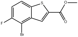 4-溴-5-氟苯并噻吩-2-甲酸甲酯, 2092066-42-5, 结构式
