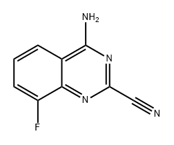 4-amino-8-fluoroquinazoline-2-carbonitrile Structure