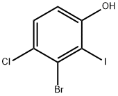 Phenol, 3-bromo-4-chloro-2-iodo- Structure
