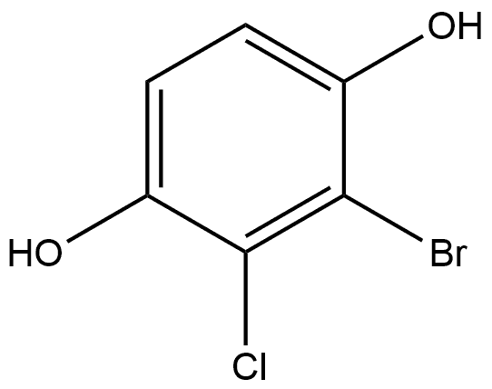 2-Bromo-3-chloro-1,4-benzenediol 结构式
