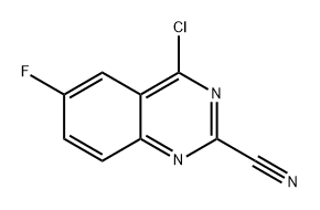 4-chloro-6-fluoroquinazoline-2-carbonitrile 结构式