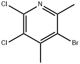 3-bromo-5,6-dichloro-2,4-dimethylpyridine Structure